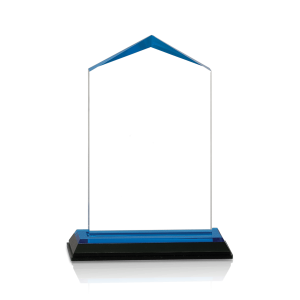 (image for) Blue Jewel Corner Acrylic Award - Medium