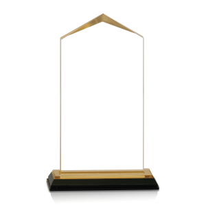 (image for) Gold Jewel Corner Acrylic Award - Large