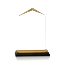 (image for) Gold Jewel Corner Acrylic Award - Medium