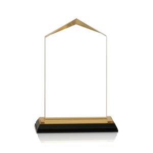 (image for) Gold Jewel Corner Acrylic Award - Medium