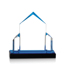 (image for) Blue Jewel Post Impress Acrylic Award - Medium