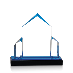 (image for) Blue Jewel Post Impress Acrylic Award - Medium