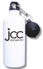 (image for) Jewish Community Center Water Bottle - White