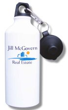 (image for) Jill McGovern Real Estate Water Bottle - White