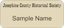 (image for) Josephine County Historical Society Standard Ivory Badge