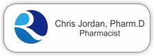 (image for) ReadyScrip Advanced Pharma White Round Corner Badge