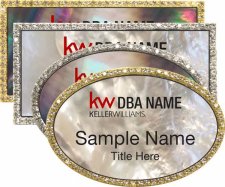 (image for) Mother of Pearl Bling Name Badges