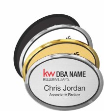 (image for) Oval Executive Name Badges