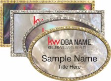 (image for) Mother of Pearl Bling Name Badges