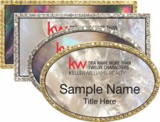 (image for) Mother of Pearl Bling Name Badges