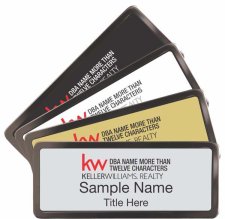 (image for) Black Chrome Name Badges