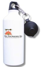 (image for) Key West Insurance, Inc. Water Bottle - White