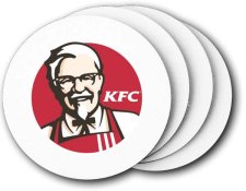 (image for) KFC Coasters (5 Pack) (Logo A)