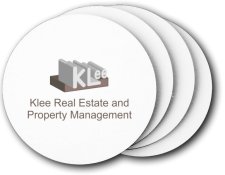 (image for) Klee Real Estate and Property Management Coasters (5 Pack)