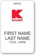 (image for) Kmart White ID Badge