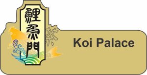 (image for) Koi Palace Shaped Gold Logo Only Badge