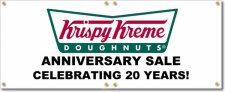 (image for) Krispy Kreme Doughnuts Banner Logo Center