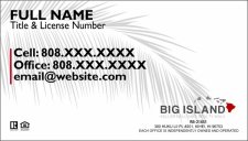 (image for) Keller Williams Big Island Business Cards White with Leaf - Pack of 500