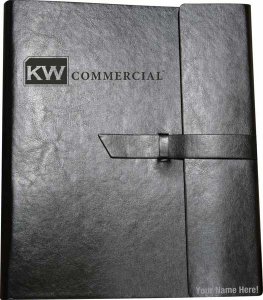 (image for) Keller Williams Commercial Black Leather Padfolio