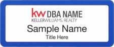 (image for) Keller Williams Realty Logo 3 Color Swap Badge Insert and Frame Package