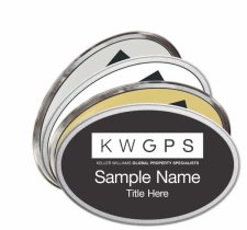 (image for) Oval Prestige Name Badges