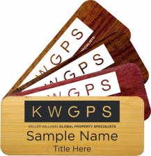 (image for) Wood Name Badges