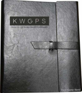 (image for) Keller Williams Global Property Specialists Black Leather Padfolio