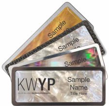 (image for) Mother of Pearl Name Badges
