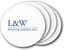 (image for) L and W Investigations Coasters (5 Pack)
