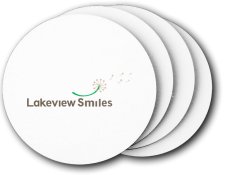 (image for) Lakeview Smiles Coasters (5 Pack)