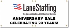 (image for) LaneStaffing, Inc. Banner Logo Center