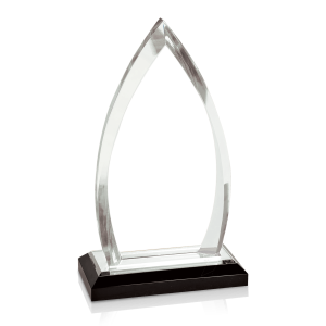 (image for) Silver Oval Impress Acrylic Award - Large