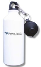 (image for) Lexington Convention and Visitors Bureau Water Bottle - White