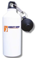 (image for) Liability Shop Water Bottle - White