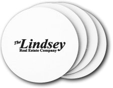 (image for) Lindsey Real Estate Company Coasters (5 Pack)