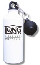 (image for) Long Realty Rocky Point Water Bottle - White