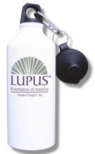 (image for) Lupus Foundation of America Water Bottle - White