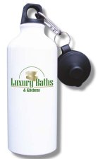 (image for) Luxury Baths and Kitchens Water Bottle - White