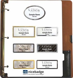 (image for) Luxury International Black Leather Badge Packet - Elite Package