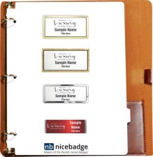 (image for) Luxury International Brown Leather Badge Packet - Associate Package