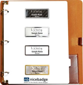 (image for) Luxury International Brown Leather Badge Packet - Deluxe Package