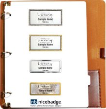 (image for) Luxury International Brown Leather Badge Packet - Diamond Package