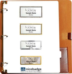 (image for) Luxury International Brown Leather Badge Packet - Diamond Package