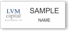 (image for) LVM Capital White Standard Badge, Square Corners