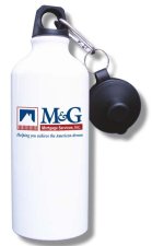 (image for) M & G Mortgage Services, Inc. Water Bottle - White