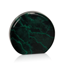 (image for) Green Round Marbleized Acrylic Award - Large: 6 Inches