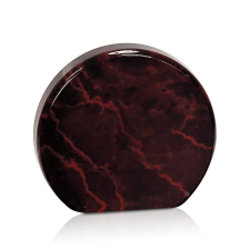 (image for) Red Round Marbleized Acrylic Award - Large: 6 Inches