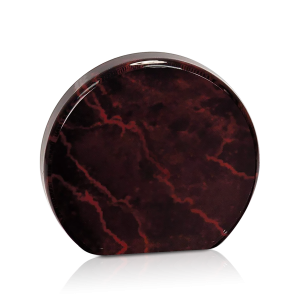 (image for) Red Round Marbleized Acrylic Award - Medium: 5 Inches