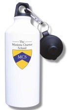 (image for) Marietta Charter School Water Bottle - White