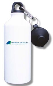 (image for) Marina Medical Billing Service, Inc. Water Bottle - White